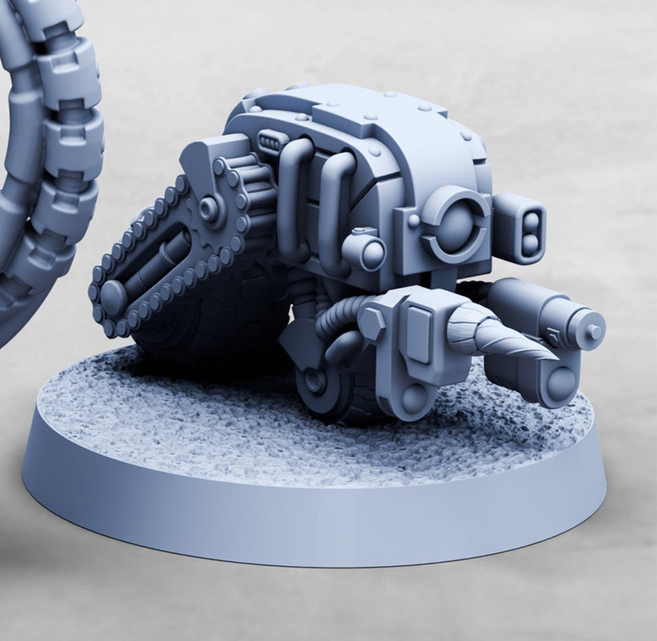 Maclared, Engineer with Clan Robot - Print Minis