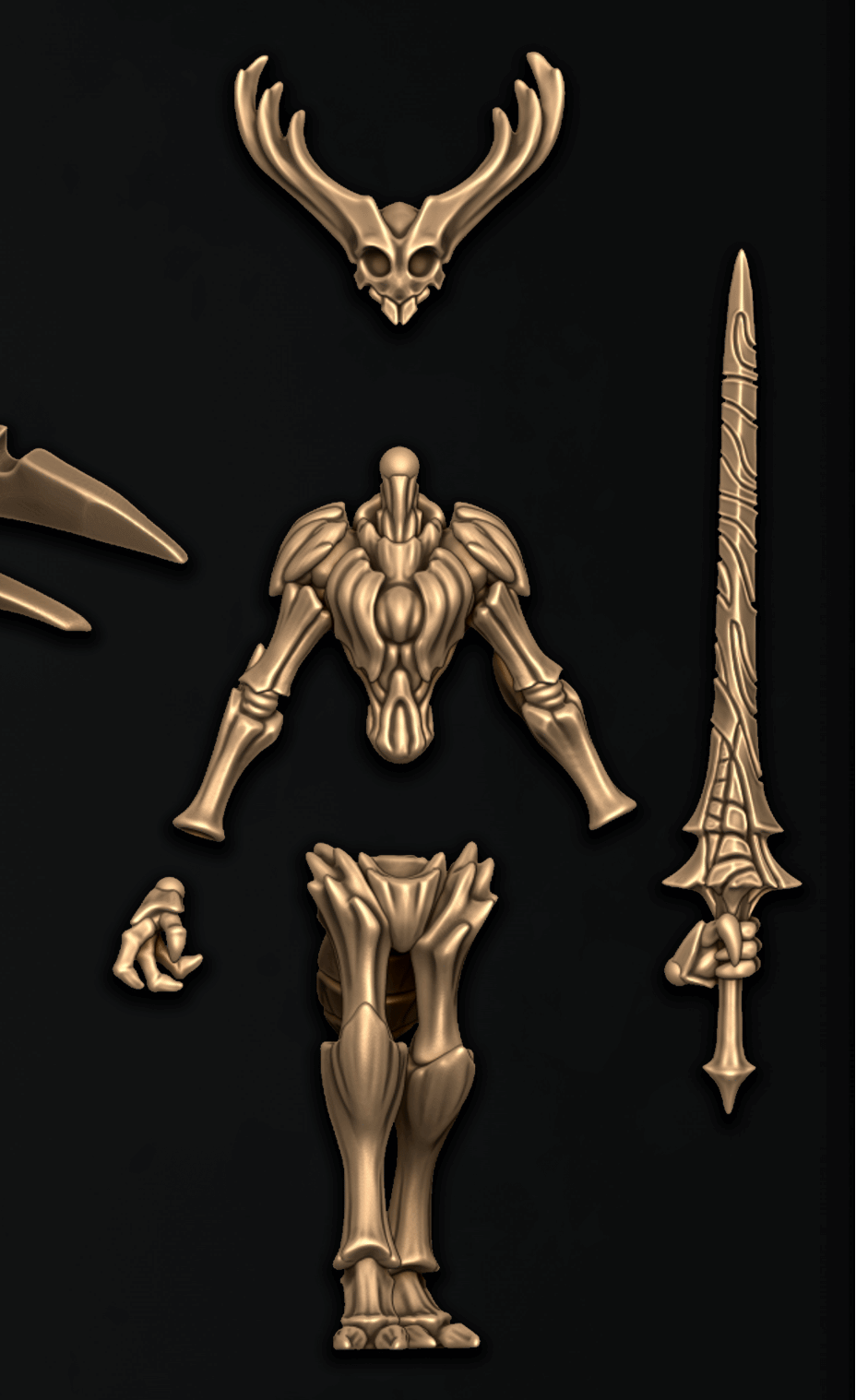 Pale Knight, Cloaked Insectoid Hero (2 Variants Available) - Battle Yak
