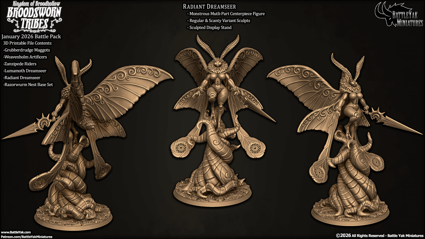 Radiant Dreamseer, Insectoid Mystic Pinup - Battle Yak