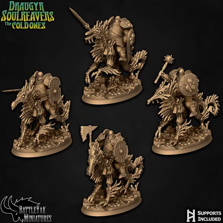 Deepspawn Riders, UnCursed Undersea Warriors with Seahorse Monster Mounts (4 Variants Available) - Battle Yak