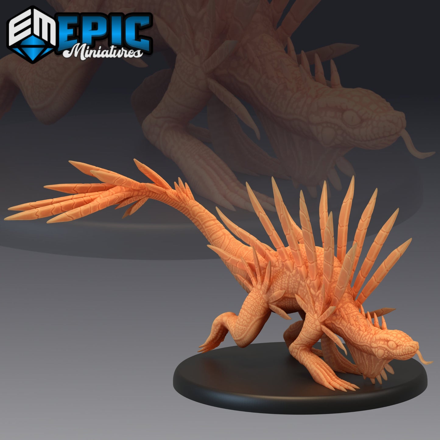 Spiky Lizard (3 Variants) - Epic Miniatures