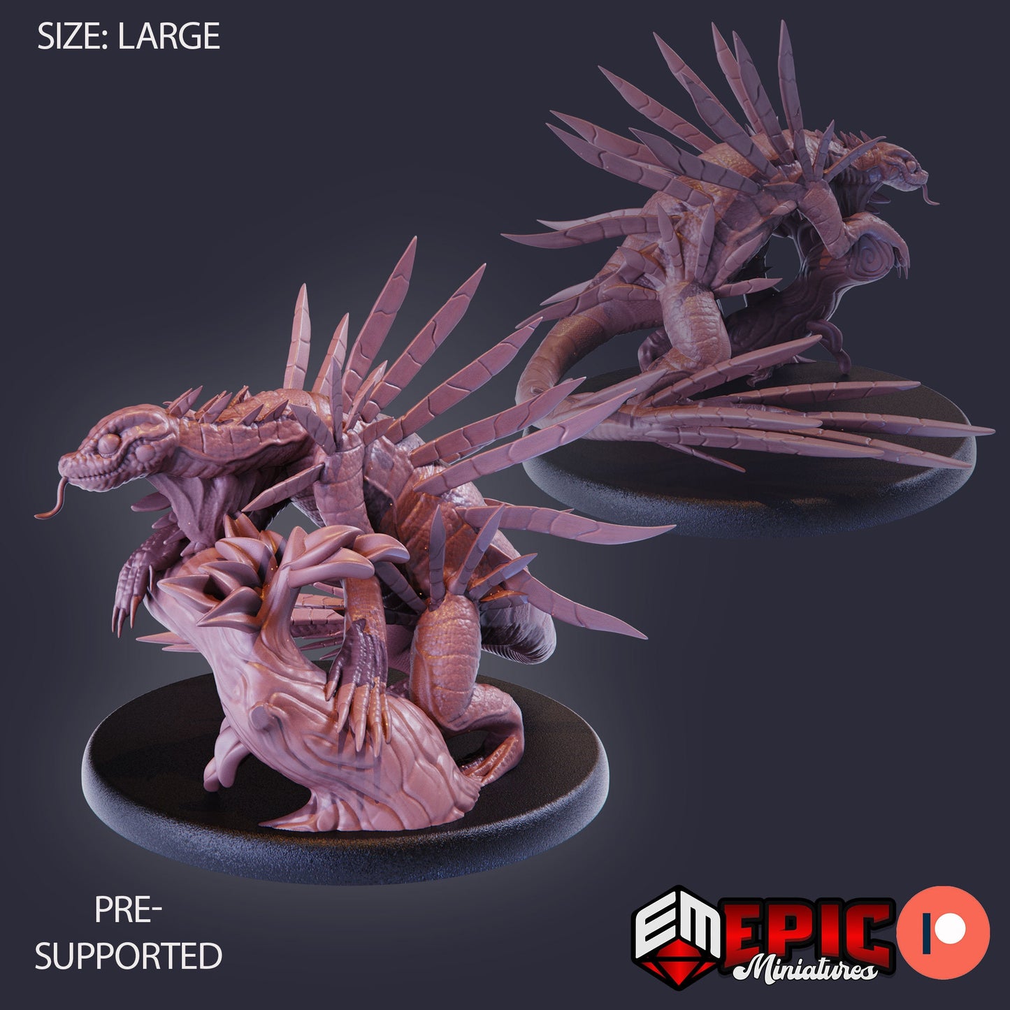 Spiky Lizard (3 Variants) - Epic Miniatures
