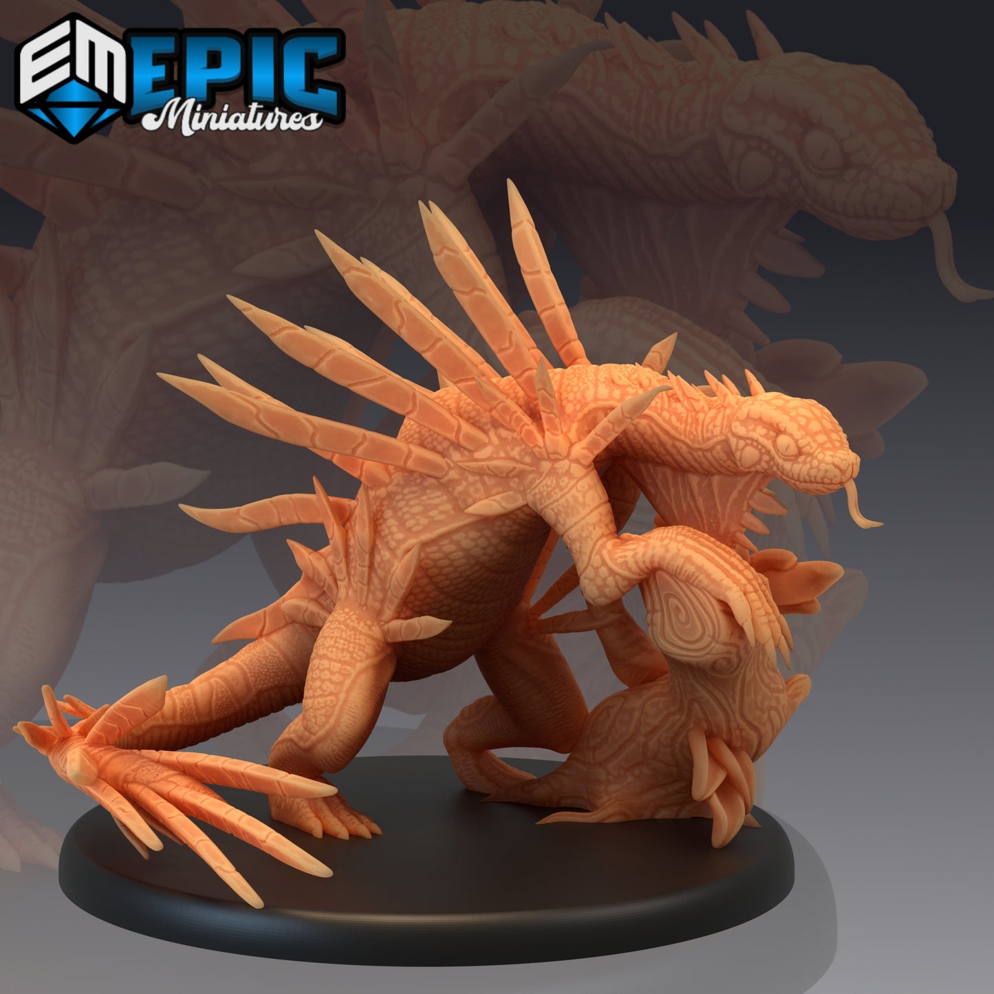 Spiky Lizard (3 Variants) - Epic Miniatures