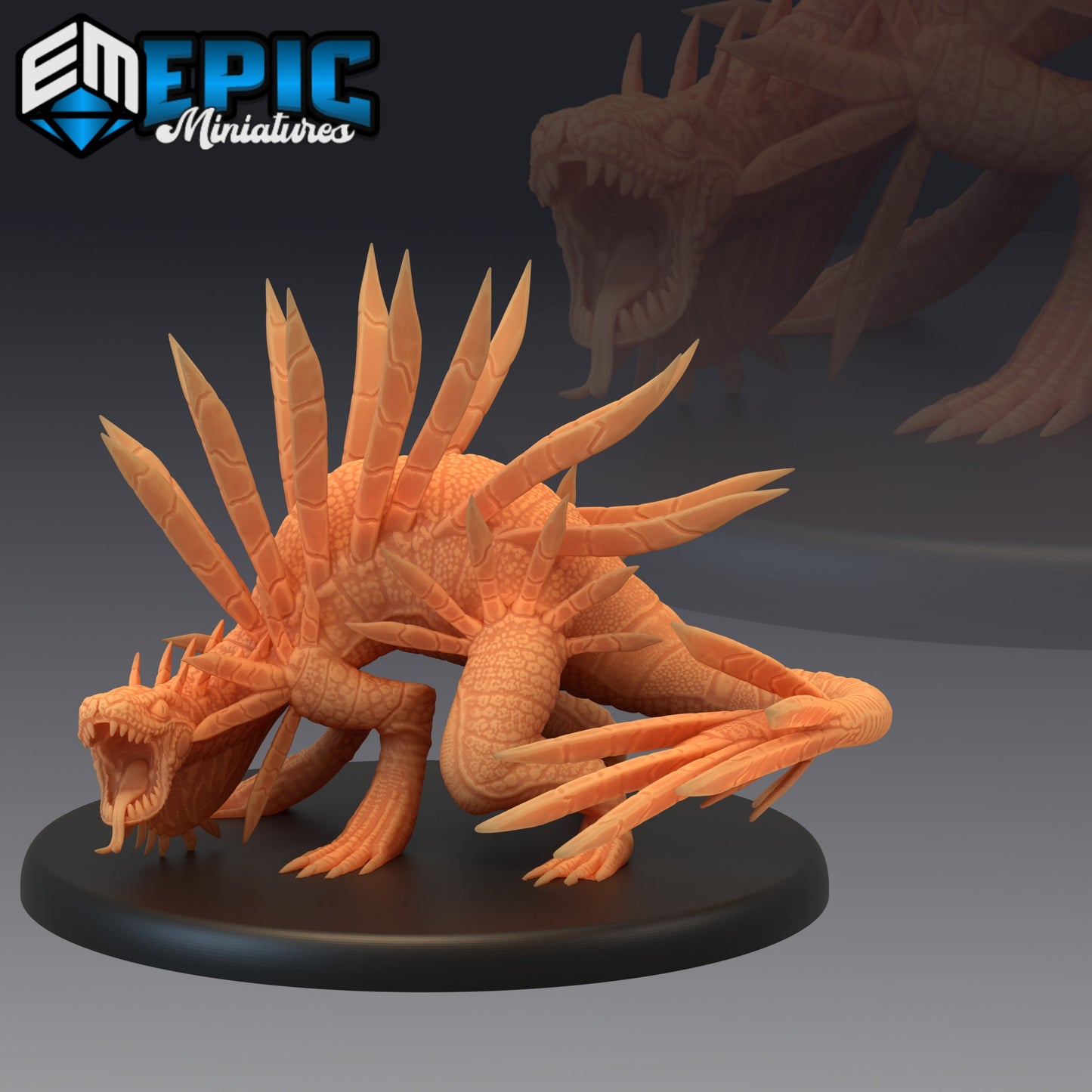 Spiky Lizard (3 Variants) - Epic Miniatures