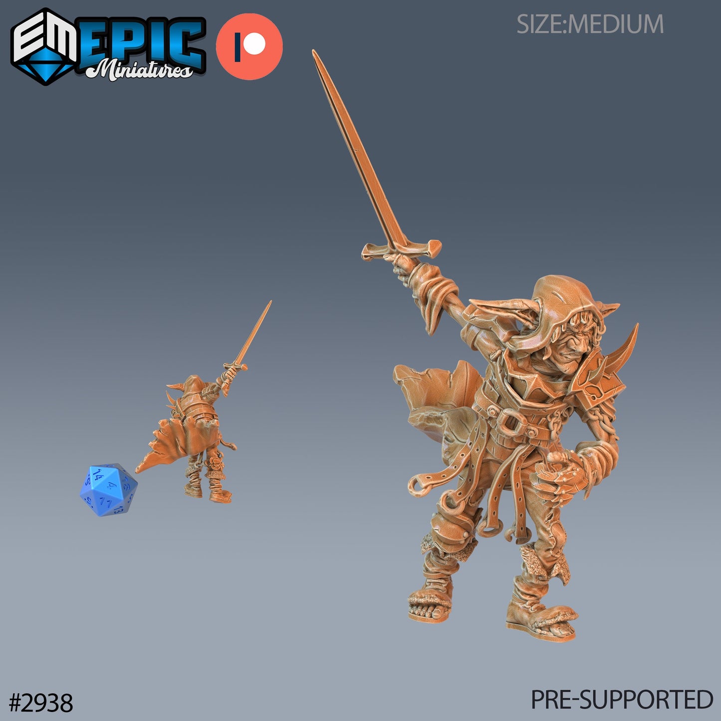 Half Goblin Bandits (3 Variants Available) - Epic Miniatures