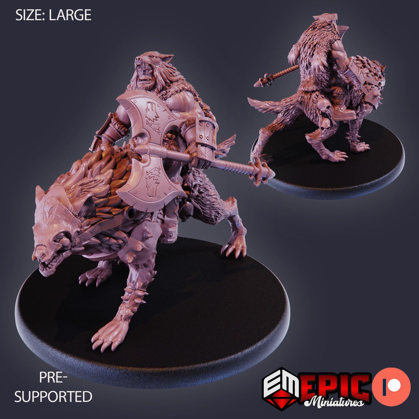 Orc Warg Tamer (5 Variants) - Epic Miniatures