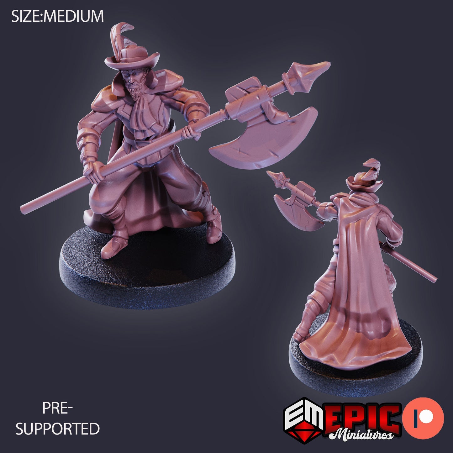 Musketeer (3 Variants) - Epic Miniatures