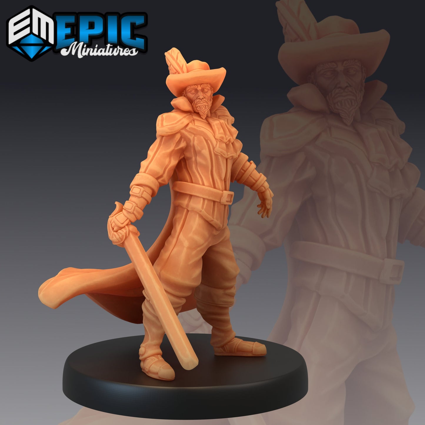Musketeer (3 Variants) - Epic Miniatures