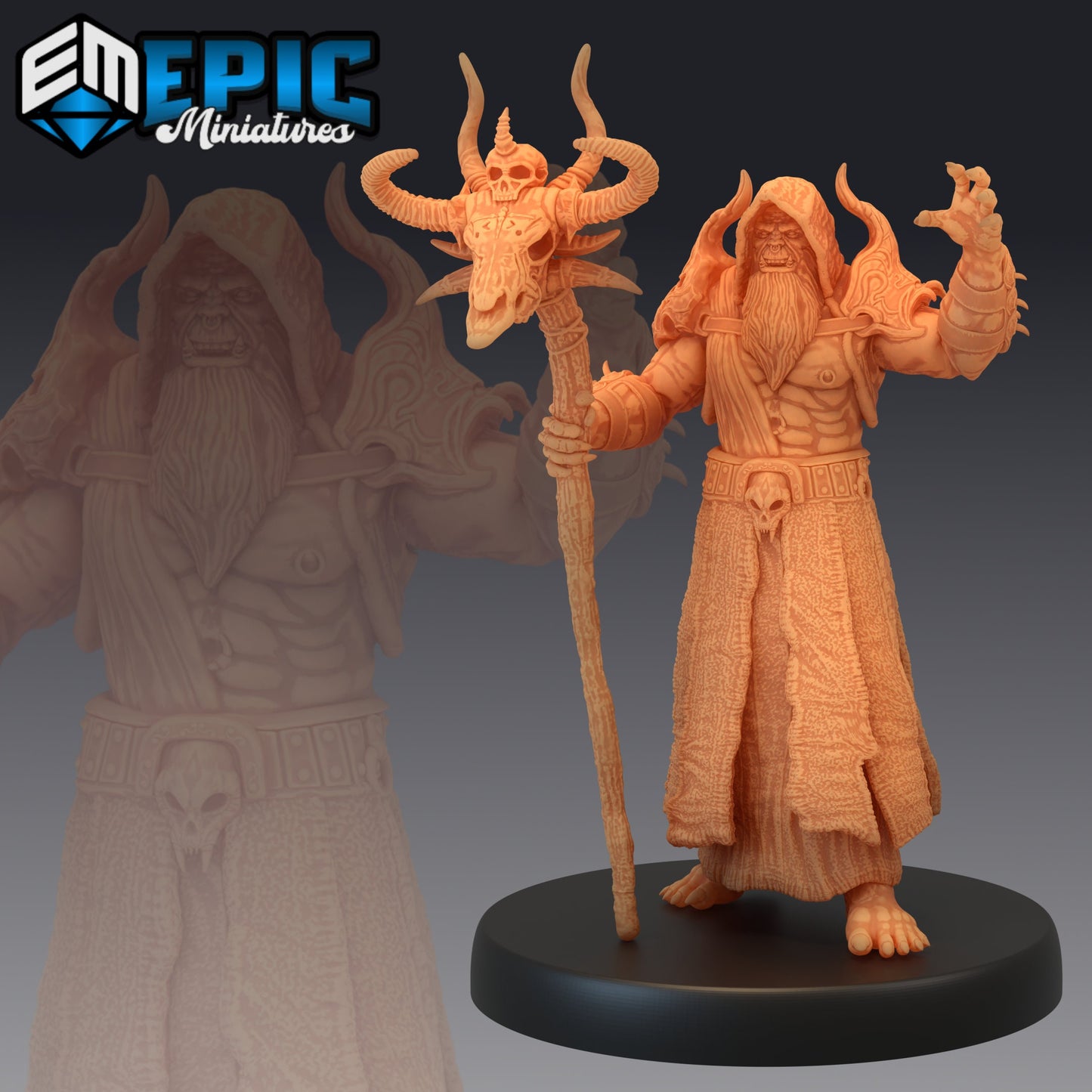 Orc Shaman (4 Variants Available) - Epic Miniatures