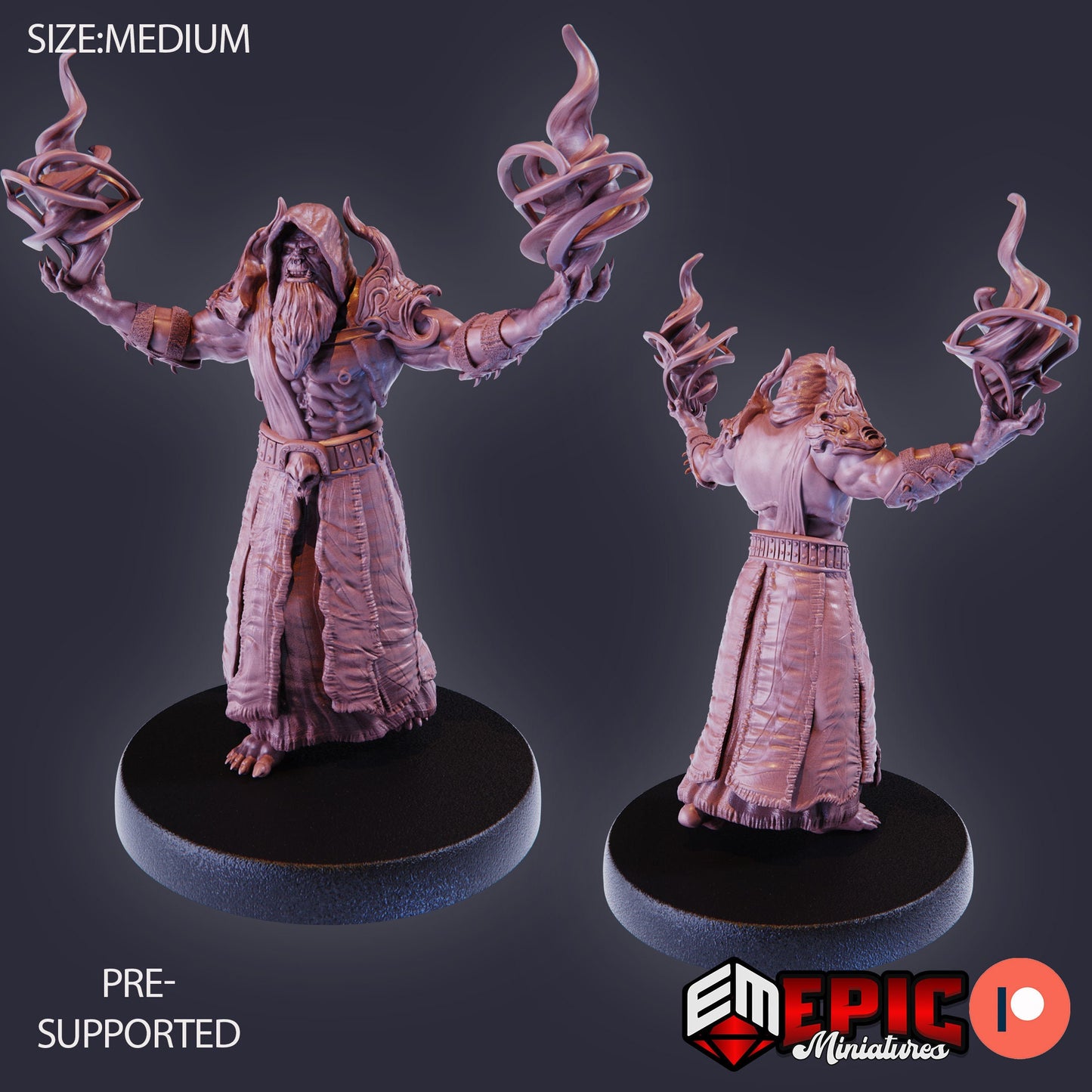 Orc Shaman (4 Variants Available) - Epic Miniatures