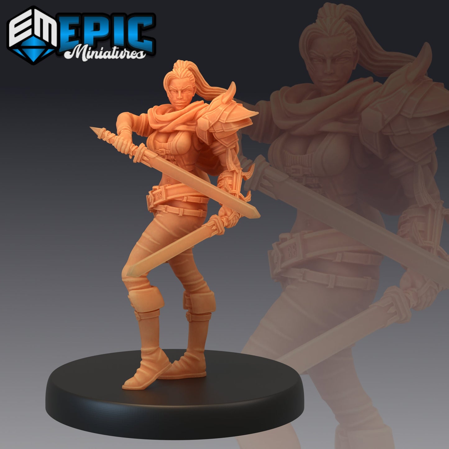 Female Assassin (3 Variants Available) - Epic Miniatures