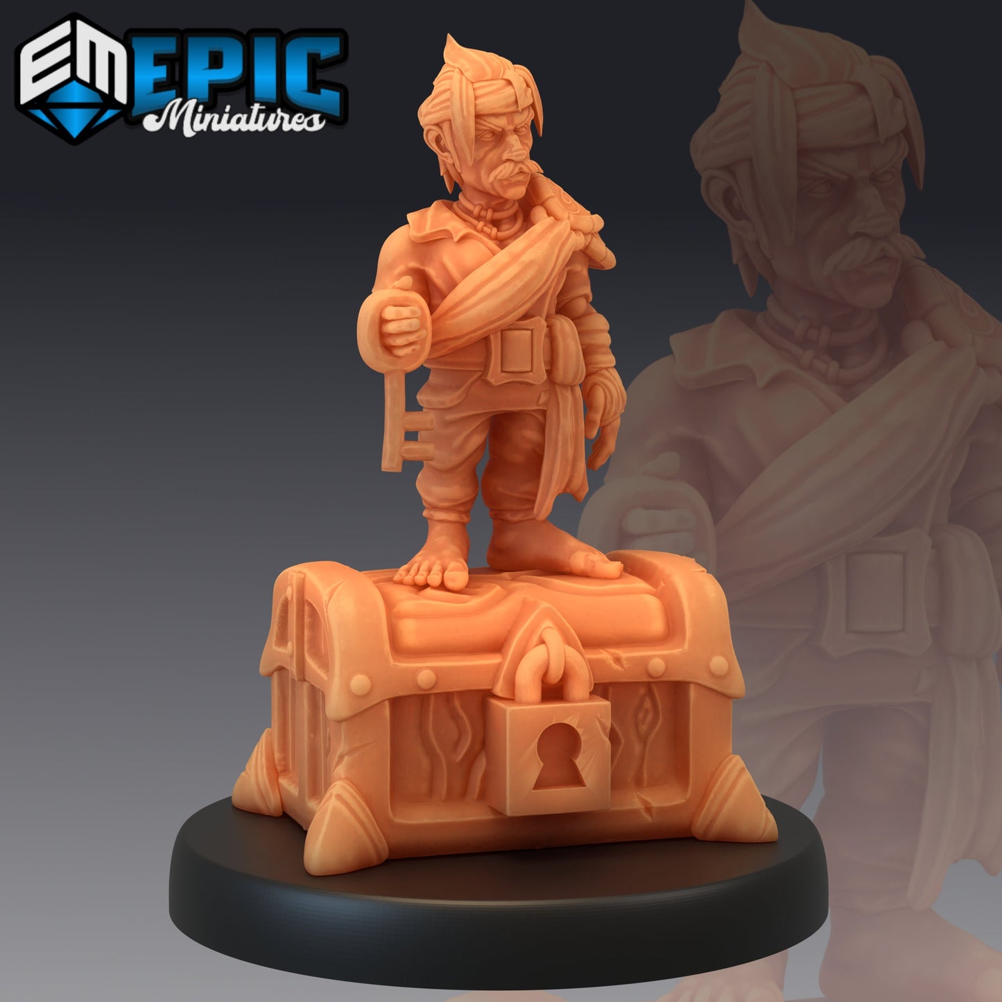 Gnome Pirate (3 Variants Available) - Epic Miniatures