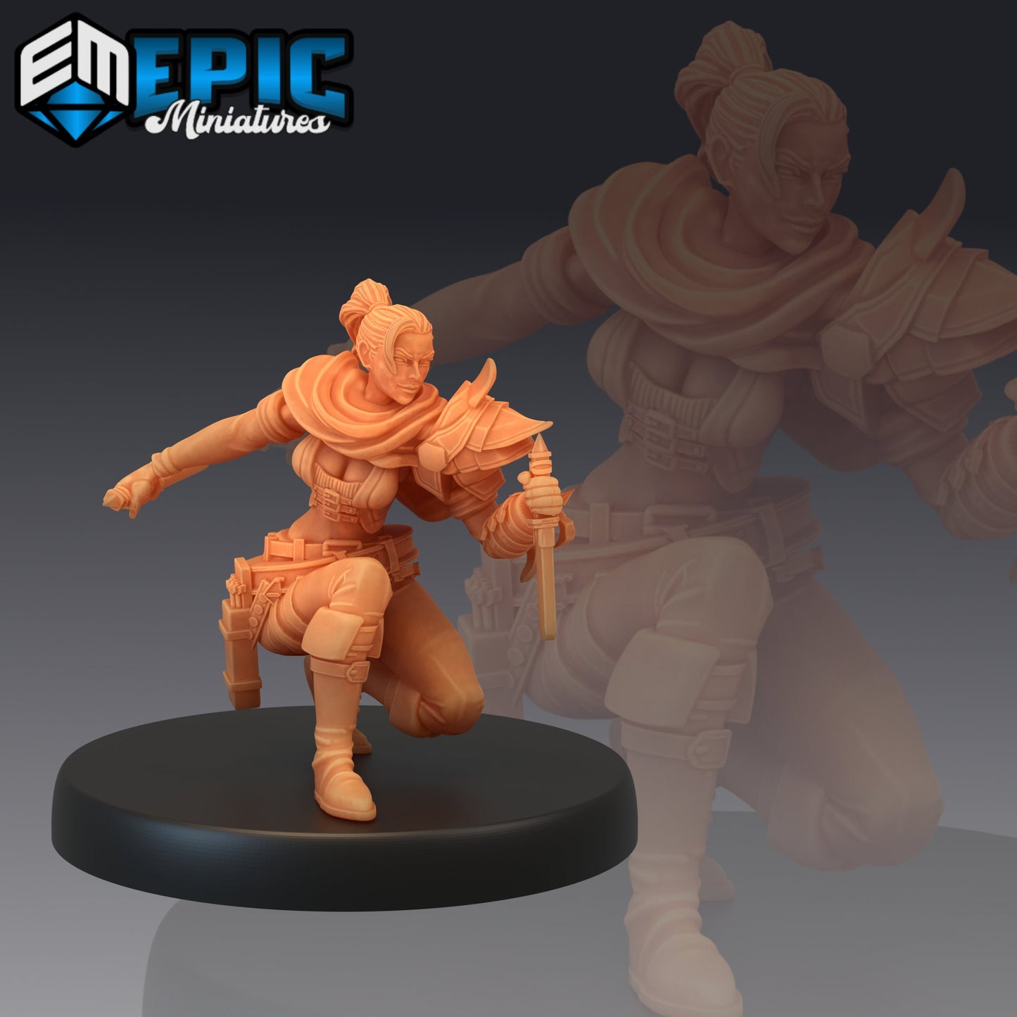 Female Assassin (3 Variants Available) - Epic Miniatures