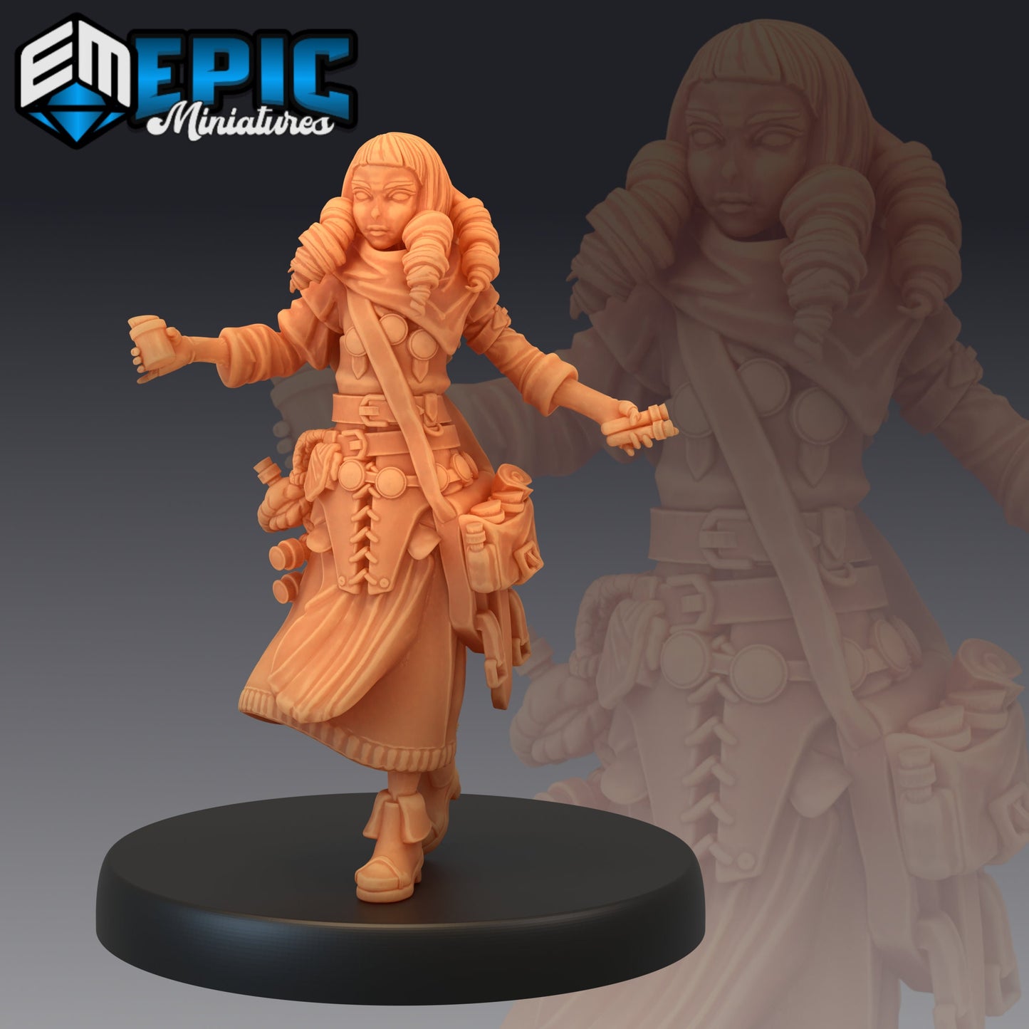 Female Alchemist (3 Variants Available) - Epic Miniatures