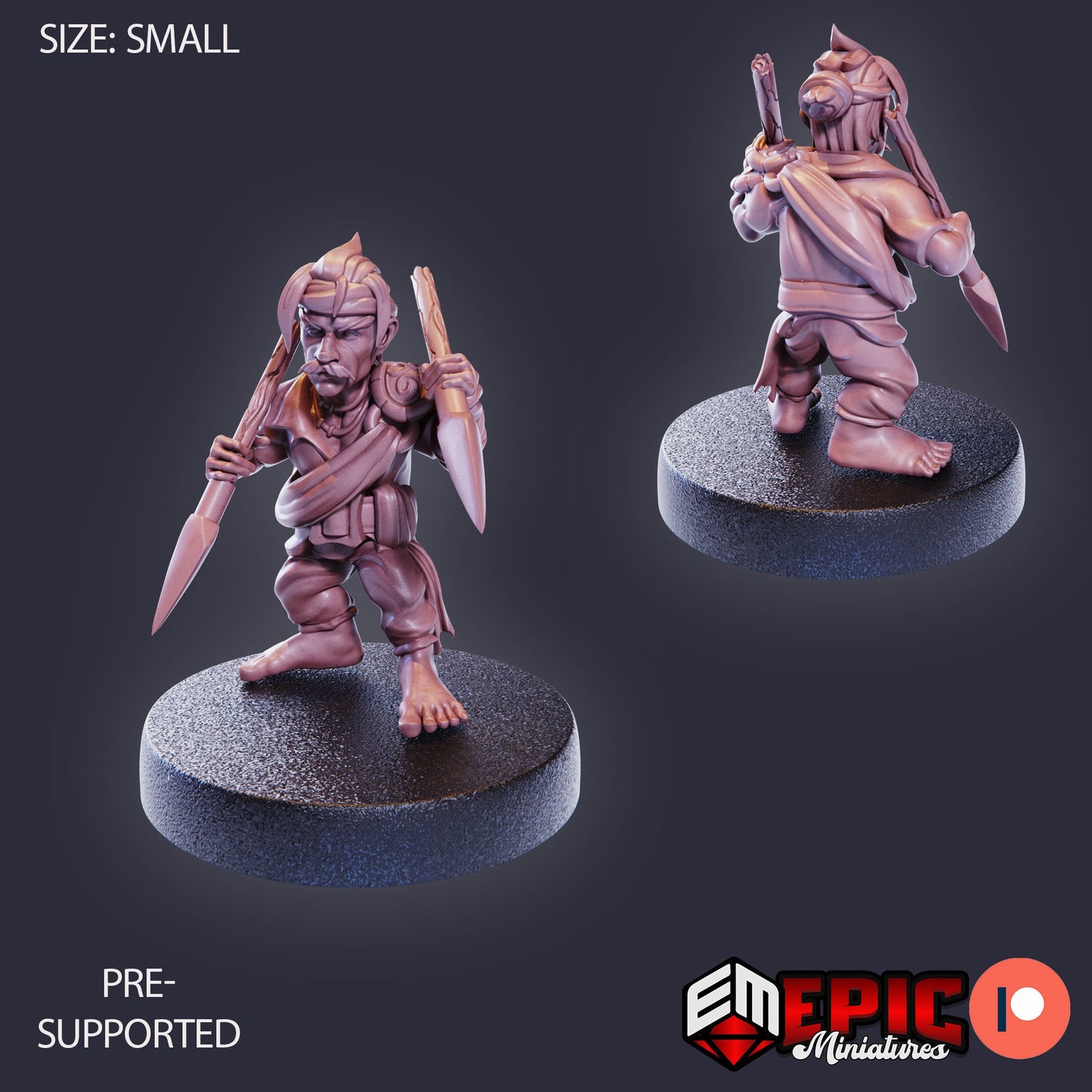 Gnome Pirate (3 Variants Available) - Epic Miniatures