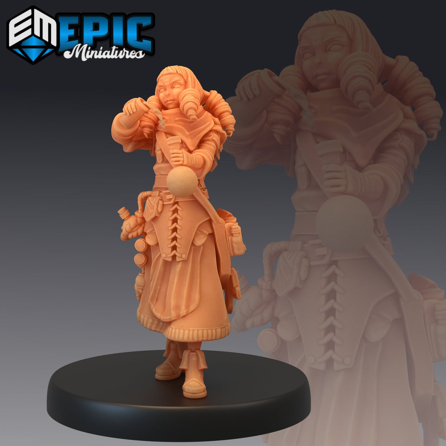 Female Alchemist (3 Variants Available) - Epic Miniatures