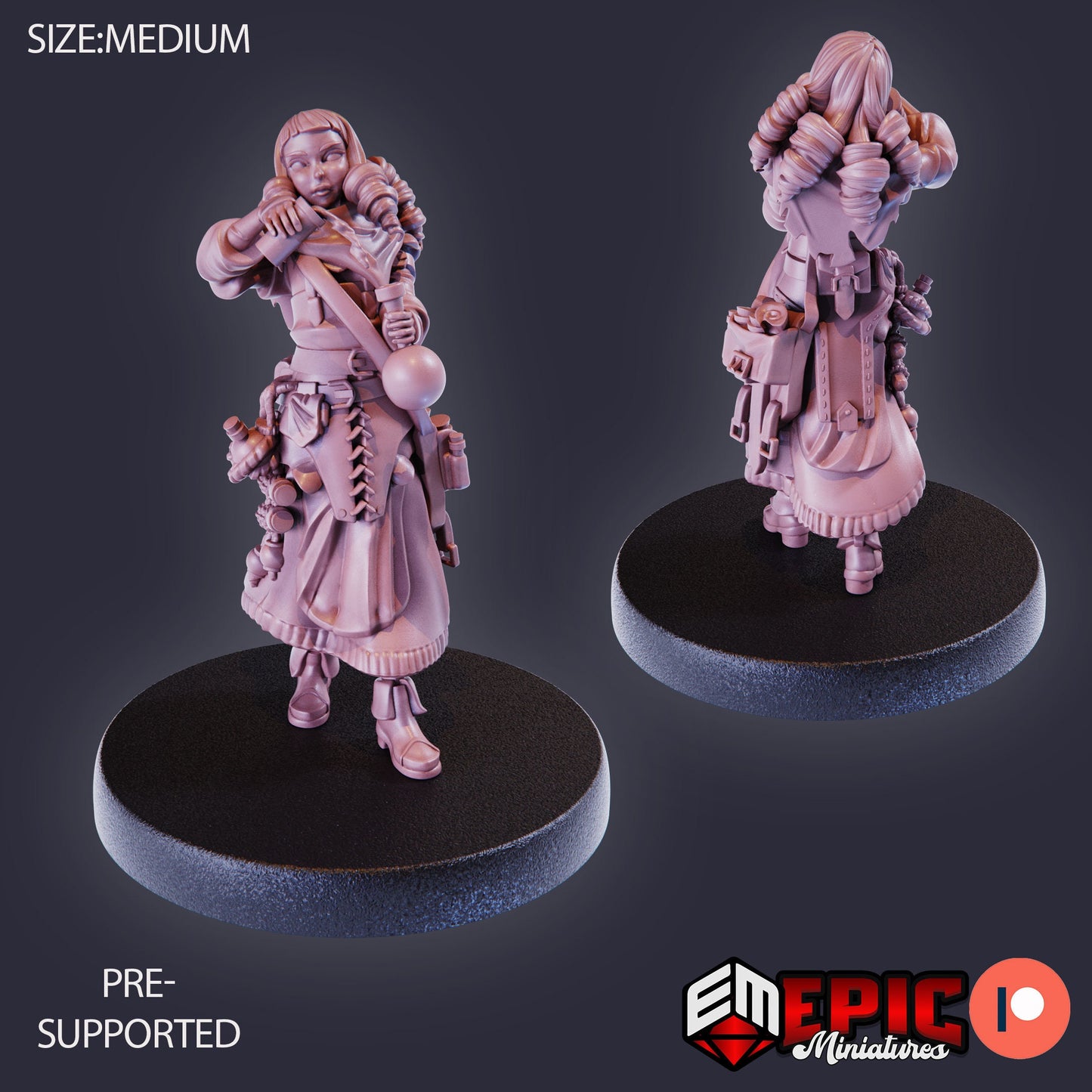 Female Alchemist (3 Variants Available) - Epic Miniatures