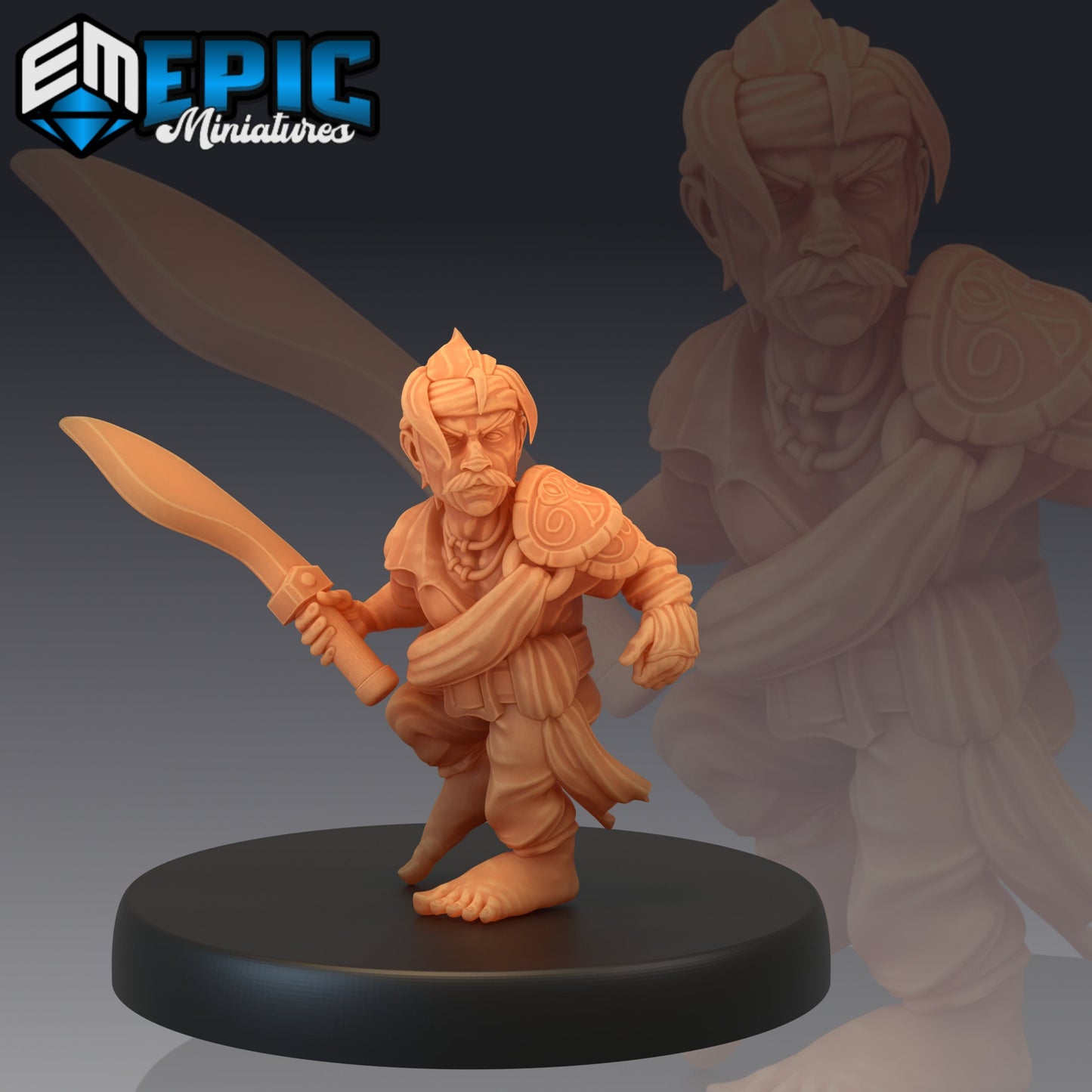 Gnome Pirate (3 Variants Available) - Epic Miniatures