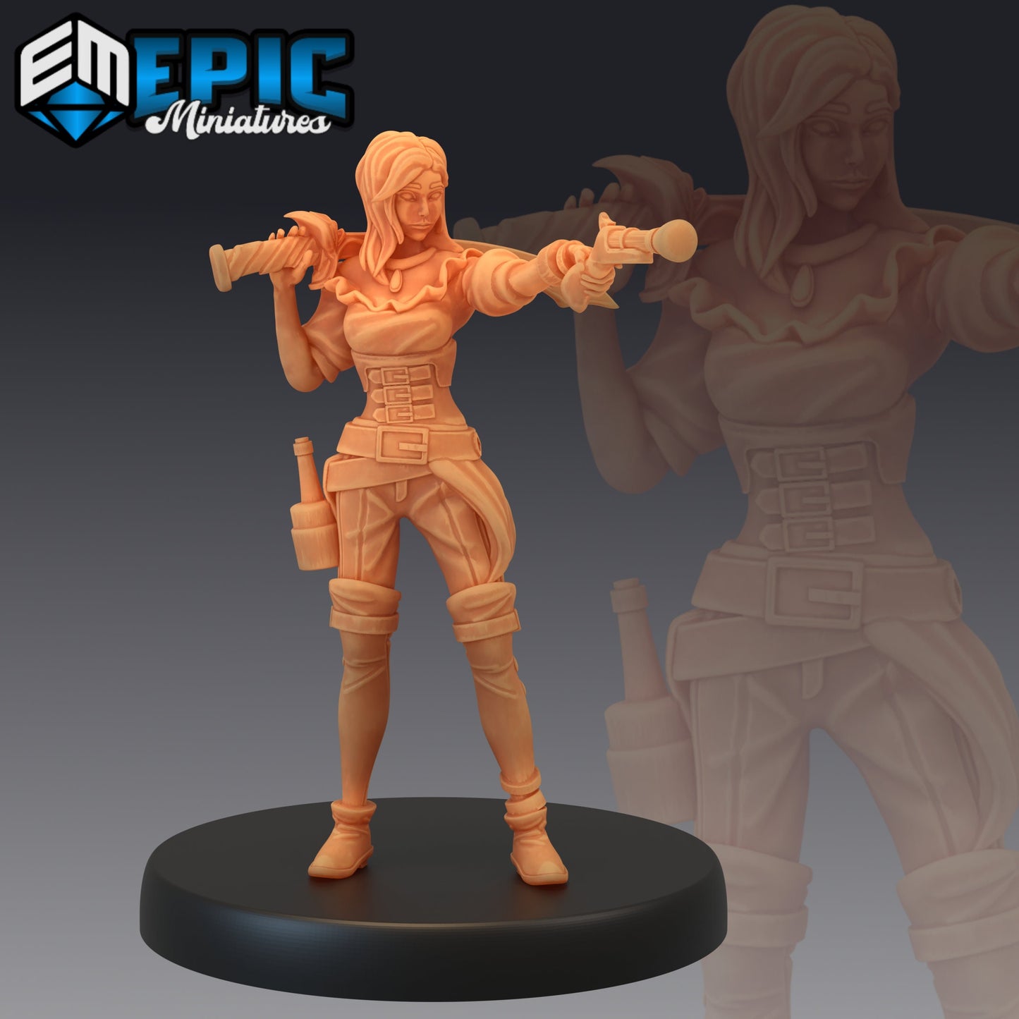 Female Pirate (3 Variants Available) - Epic Miniatures