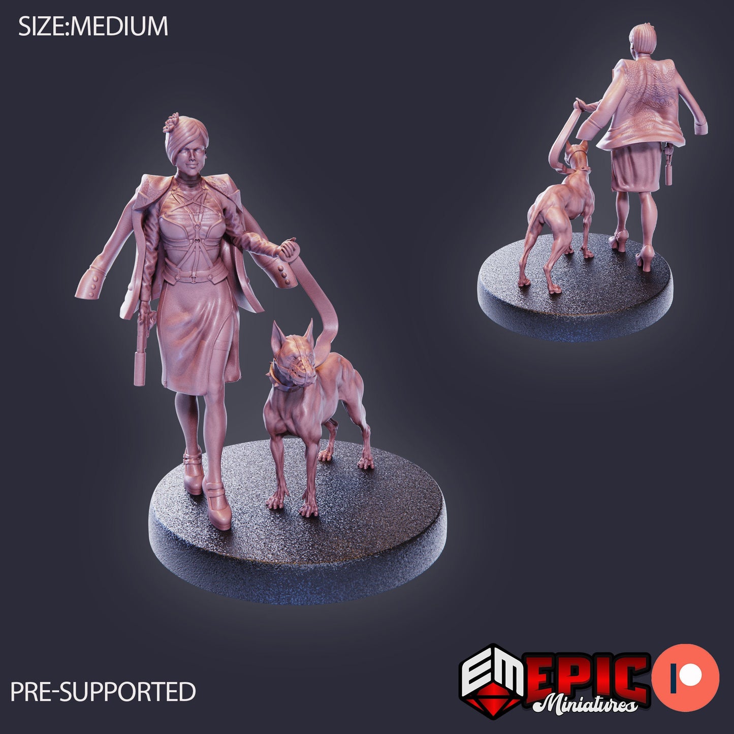 Gangster Lady Charlotte (4 Variants Available) - Epic Miniatures