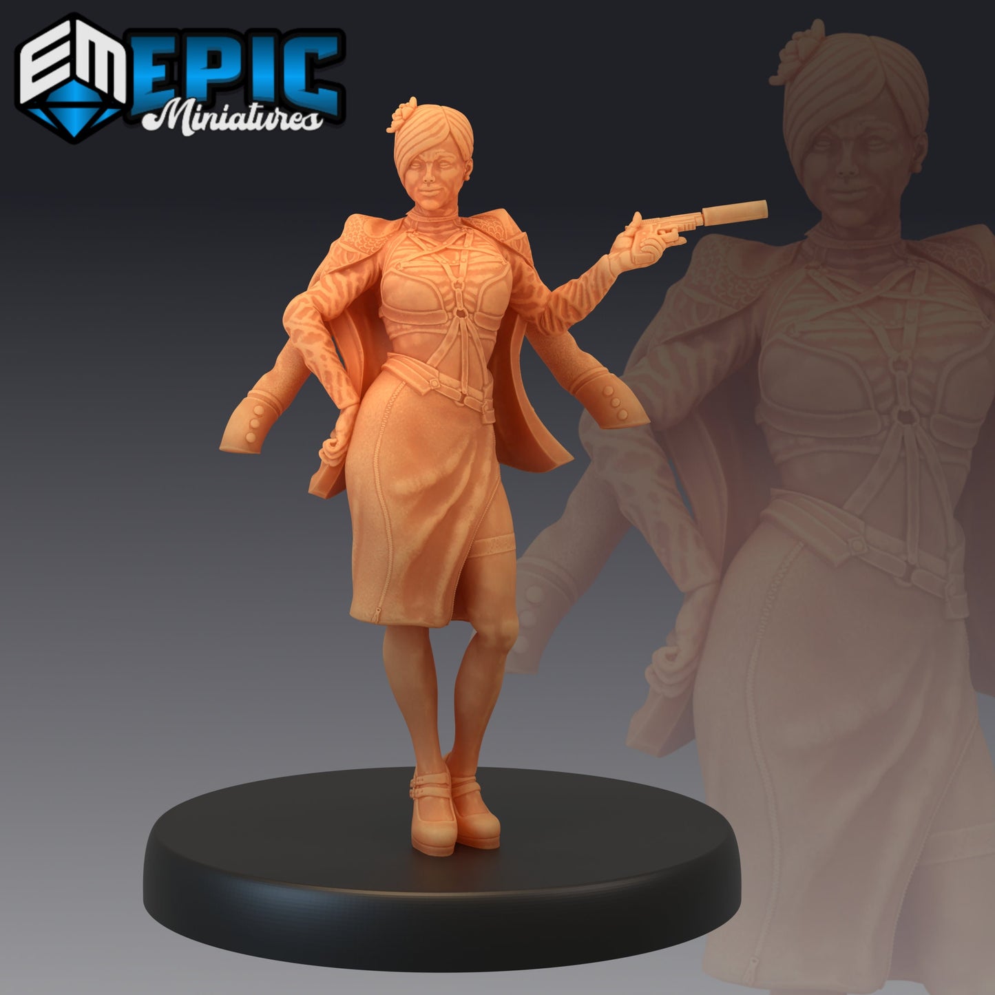 Gangster Lady Charlotte (4 Variants Available) - Epic Miniatures