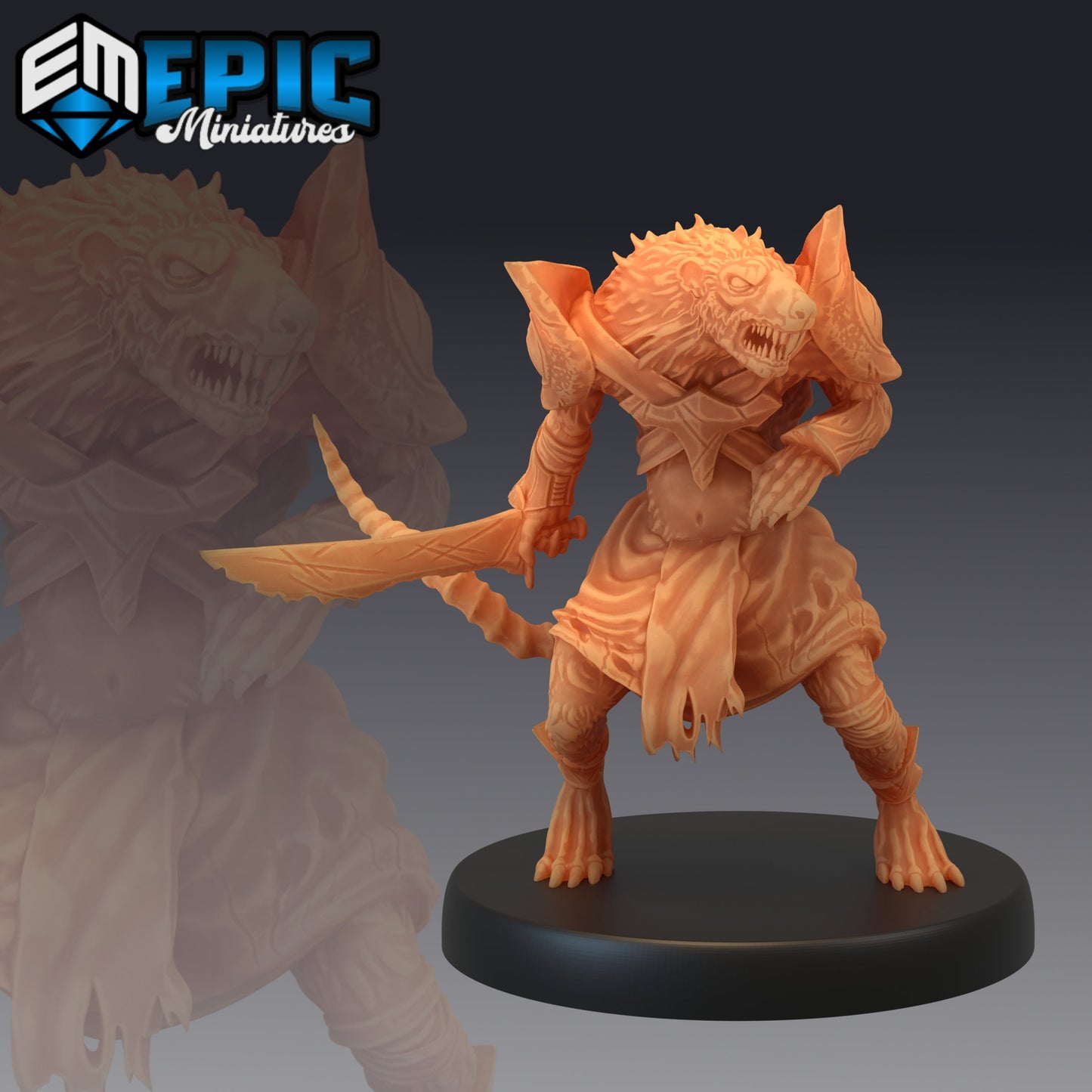 Sewer Rat Tribe (4 Variants) - Epic Miniatures