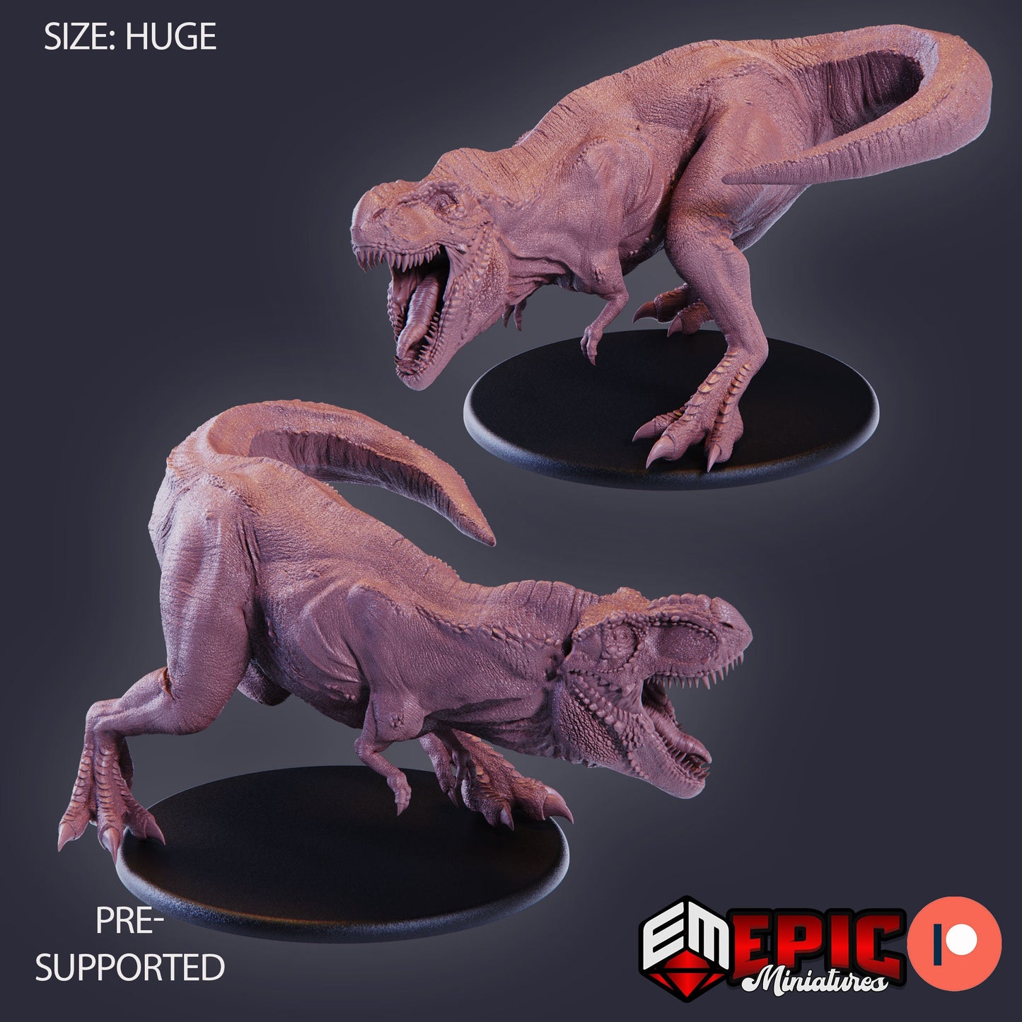 T-Rex (6 Variants) - Epic Miniatures