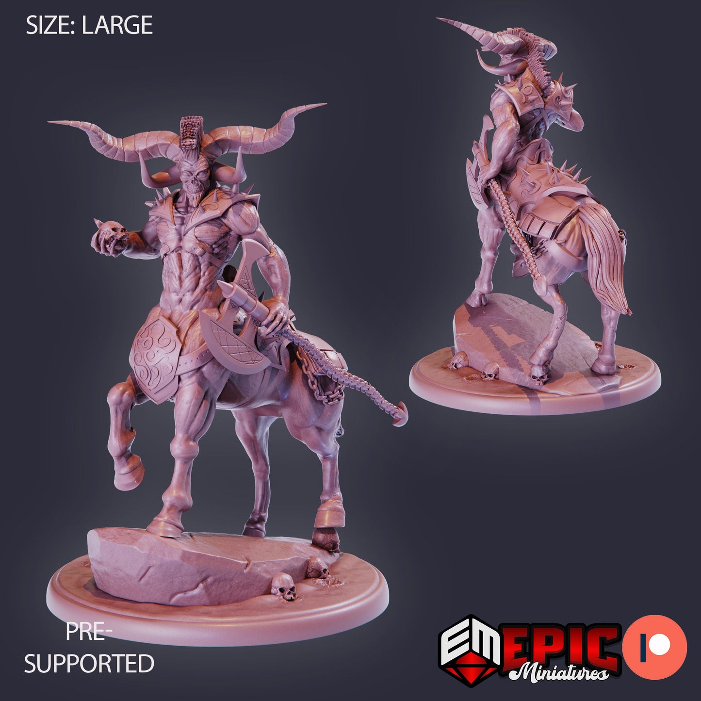 Demonic Centaur (3 Variants) - Epic Miniatures