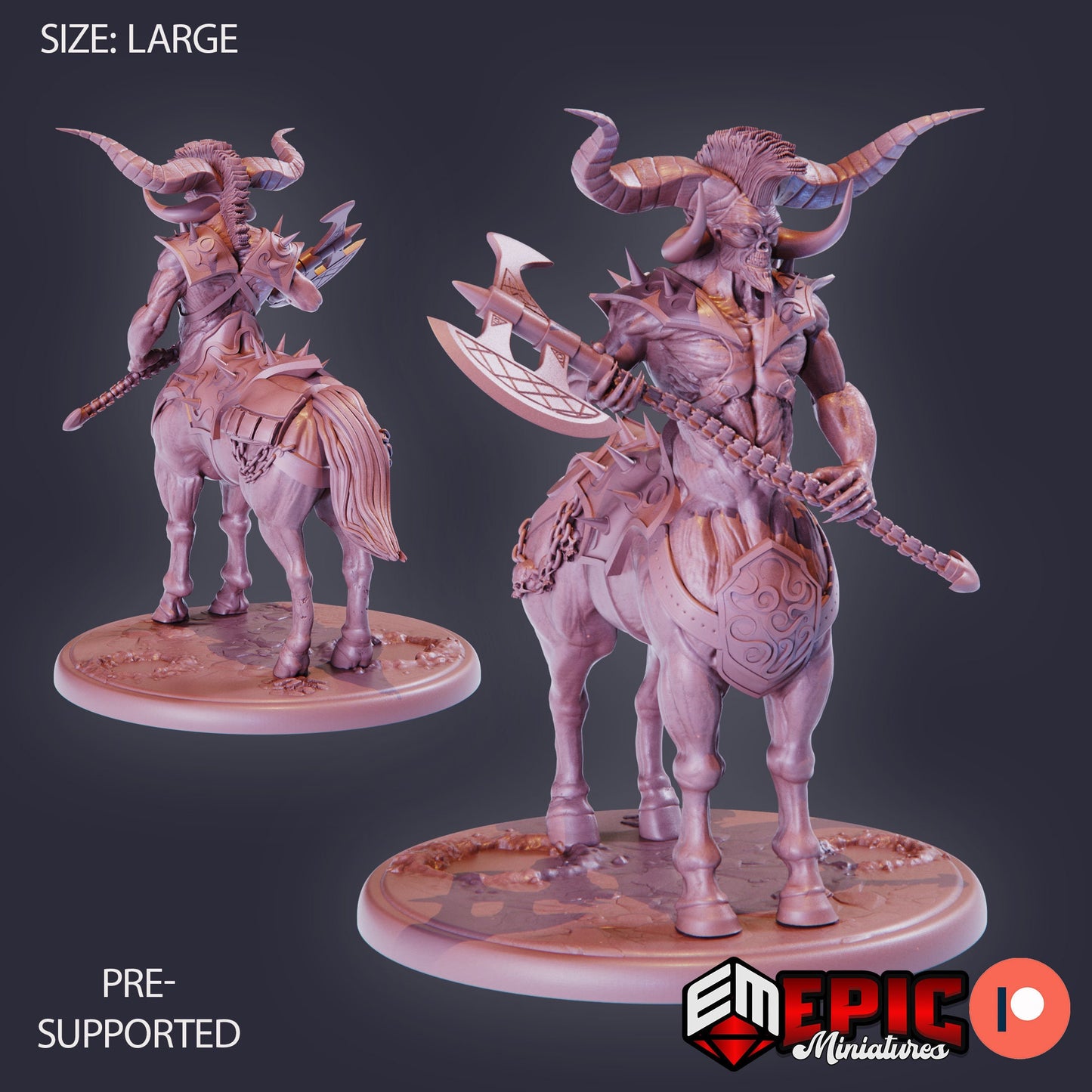 Demonic Centaur (3 Variants) - Epic Miniatures
