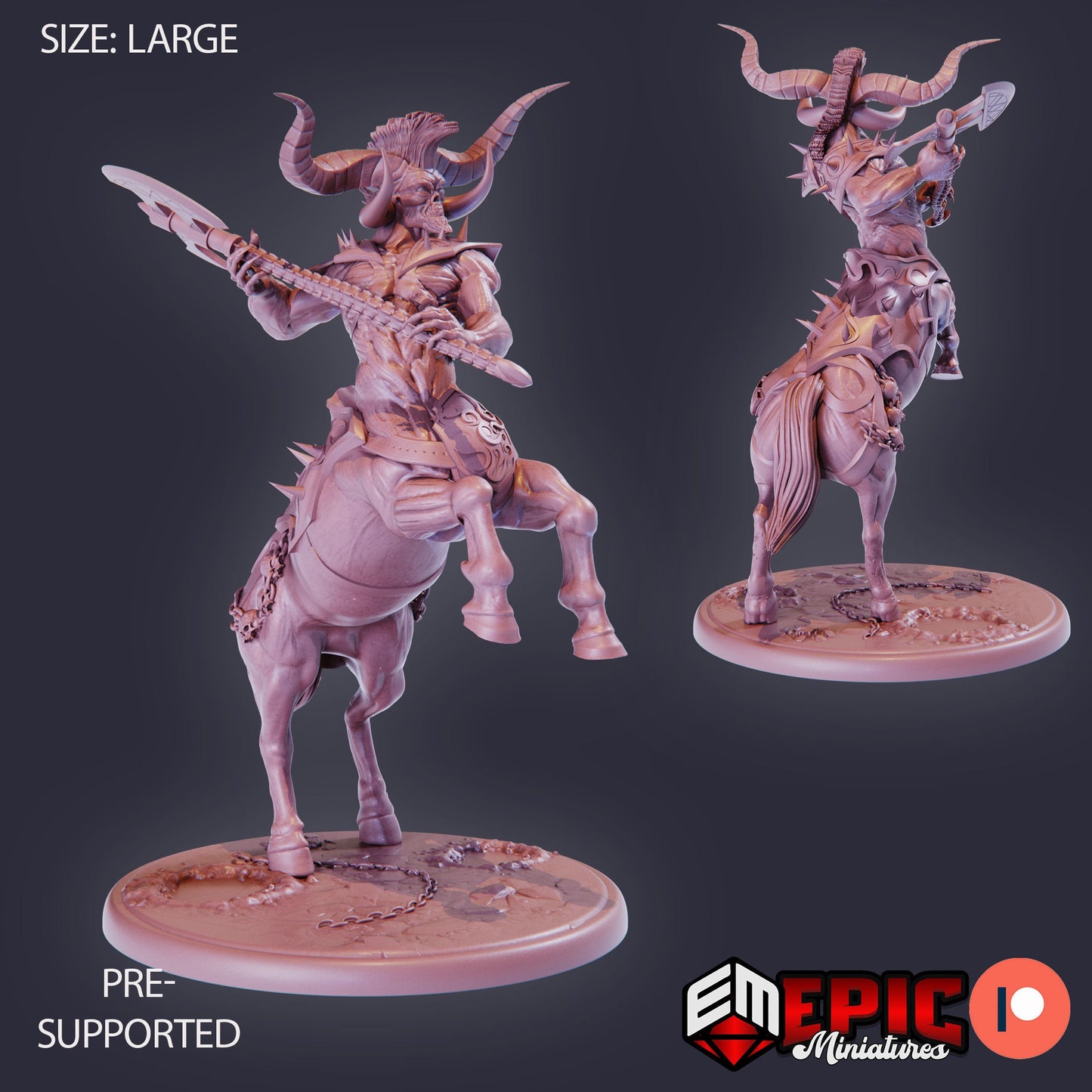 Demonic Centaur (3 Variants) - Epic Miniatures