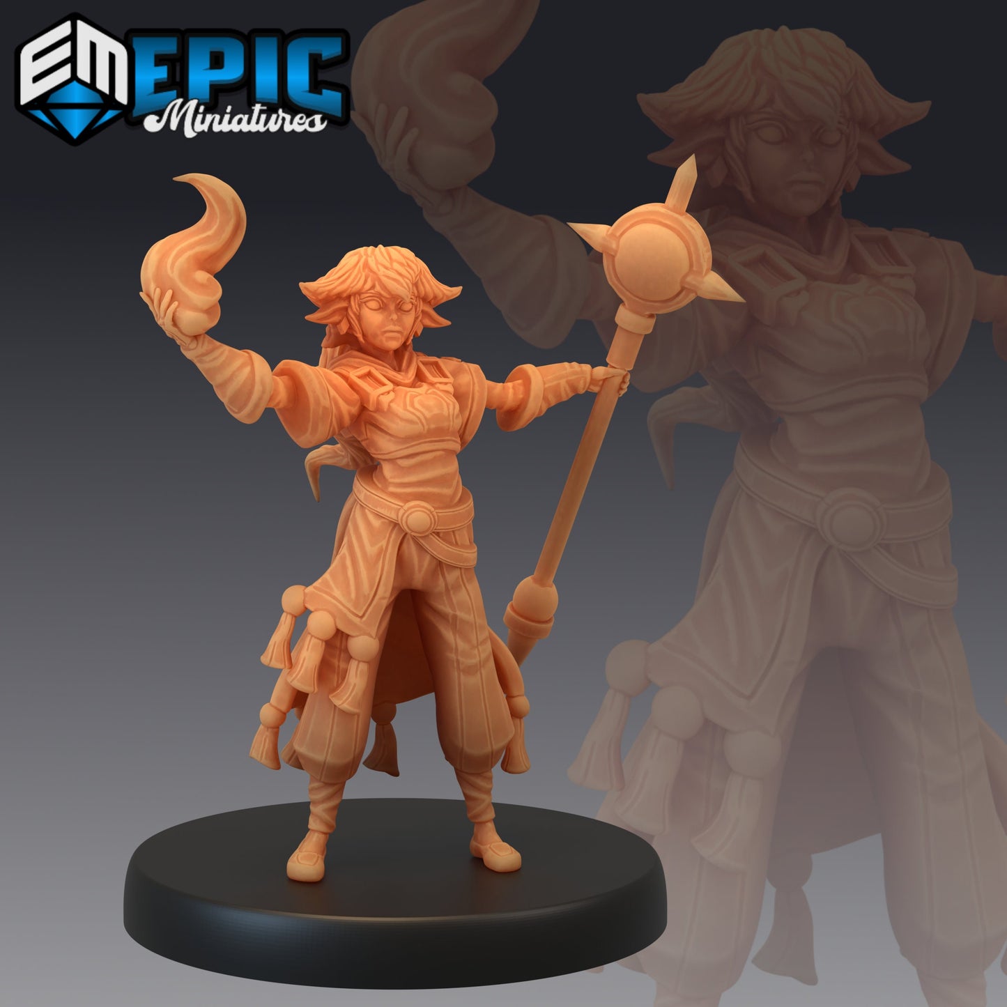 Half Gnome Mage (3 Variants) - Epic Miniatures