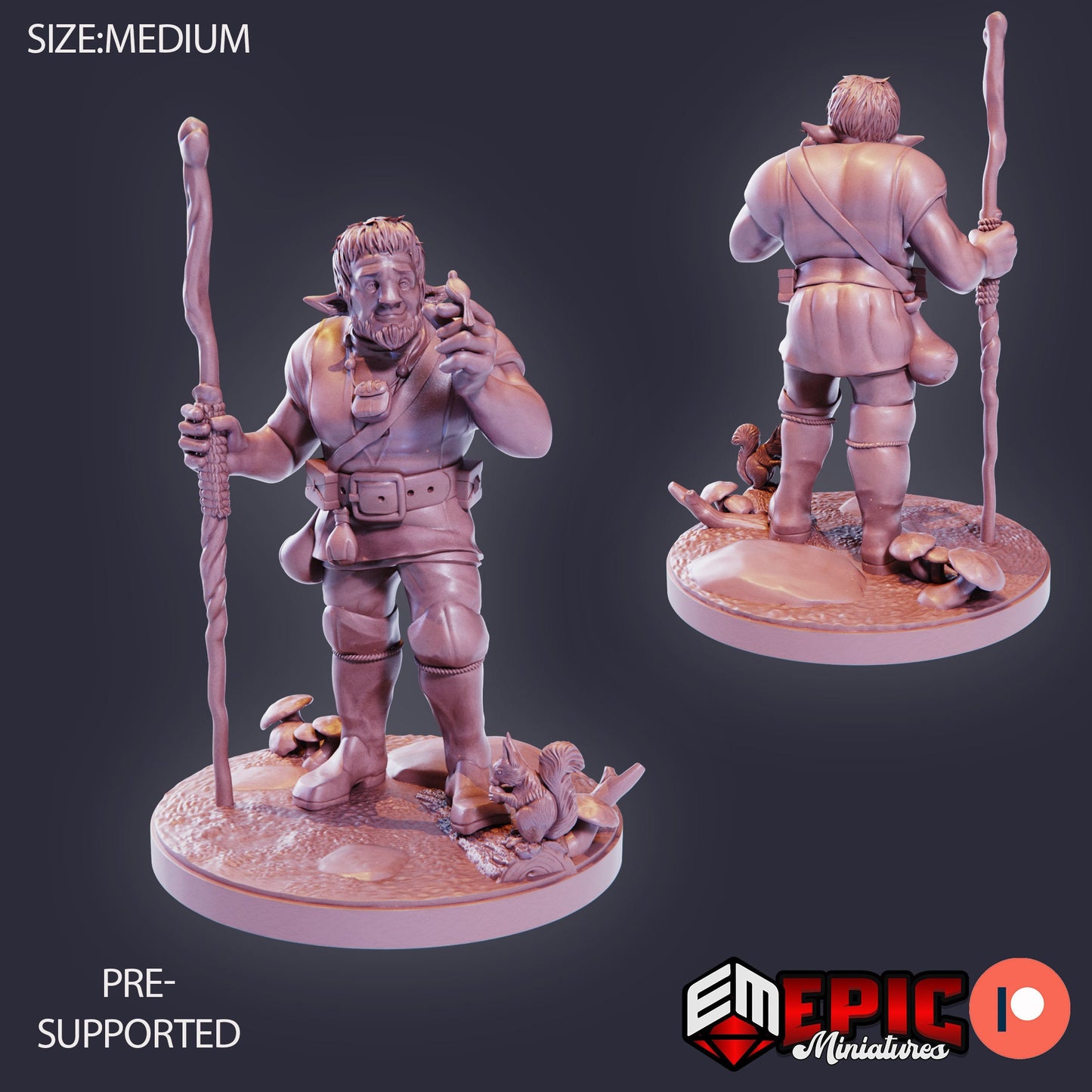Firbolg Druid (3 Variants Available) - Epic Miniatures