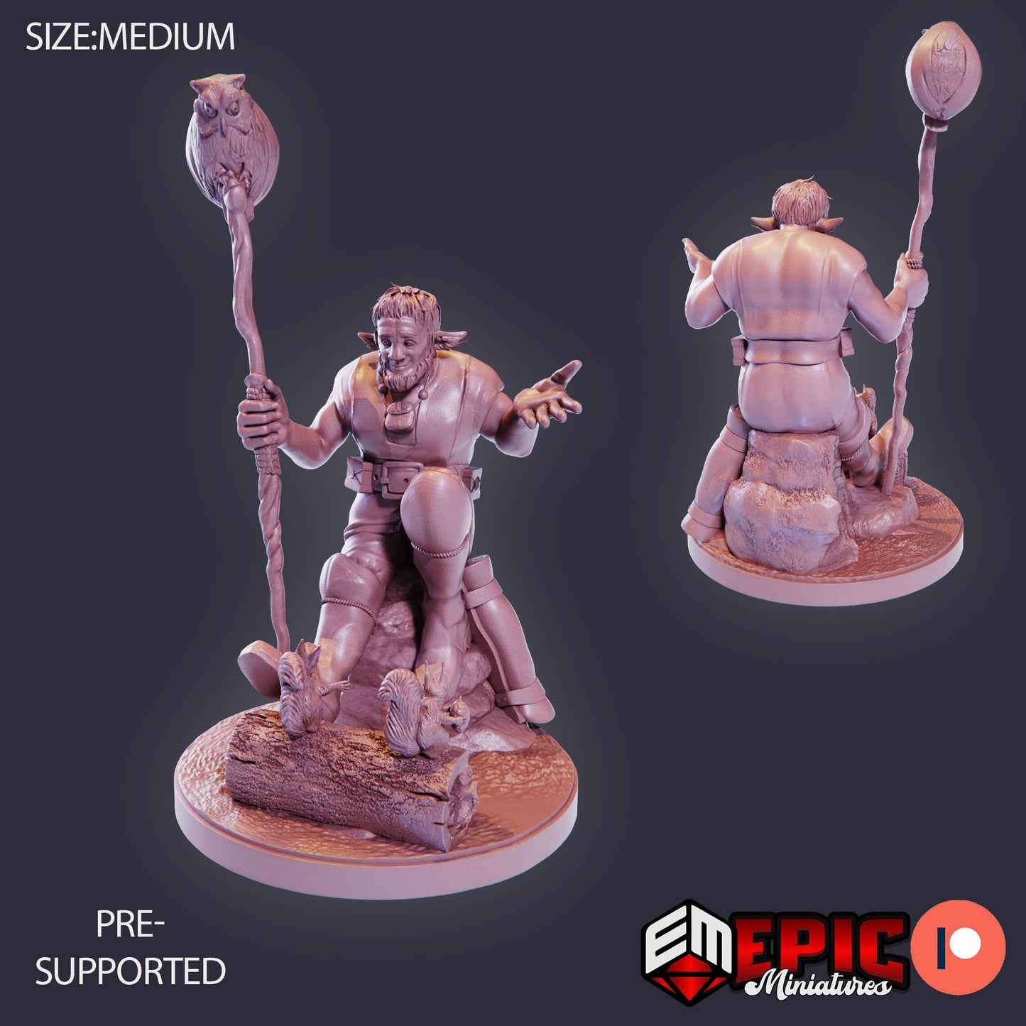Firbolg Druid (3 Variants Available) - Epic Miniatures