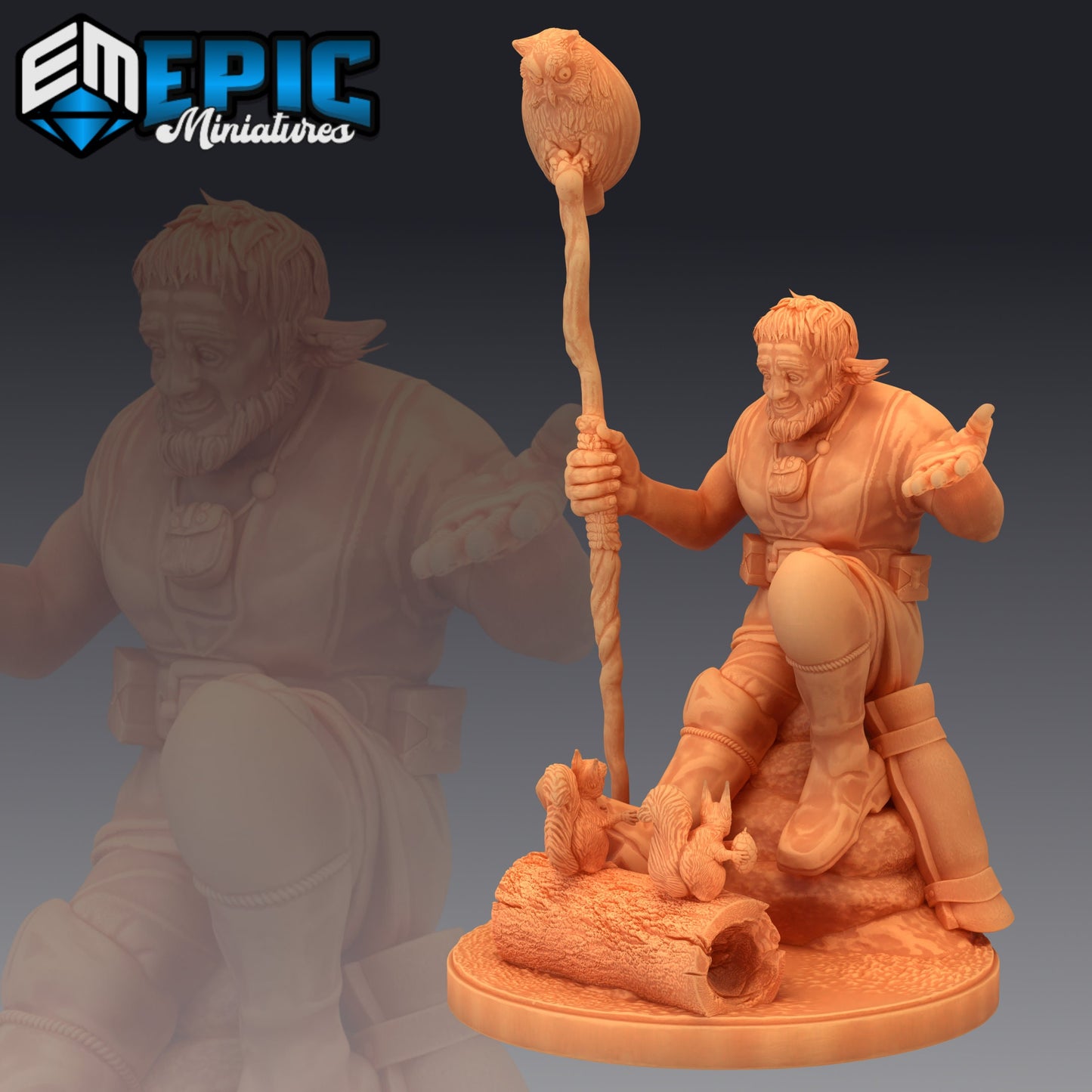 Firbolg Druid (3 Variants Available) - Epic Miniatures