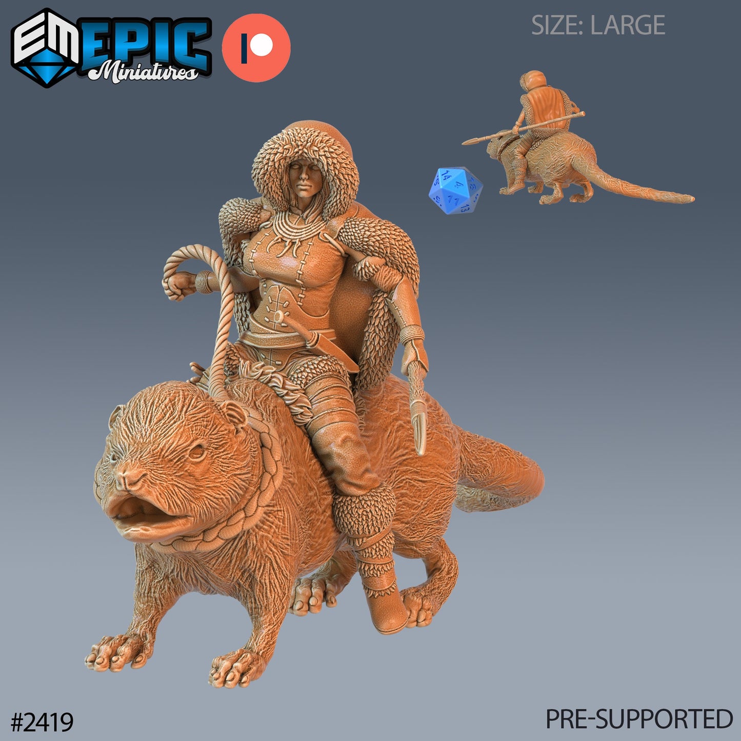 Northern Tribes Warrior (3 Variants Available) - Epic Miniatures