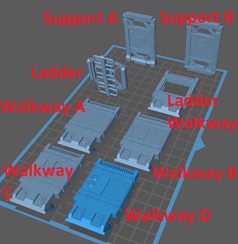 Stack City Terrain Part 1 - Scenery Kit - Print Minis
