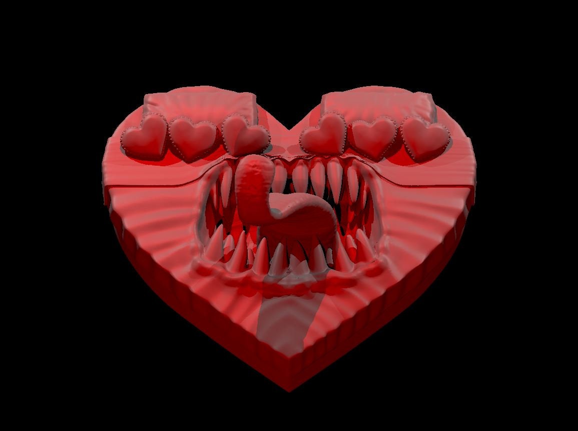 Spinning Heart Shaped Bed Mimic - MZ4250