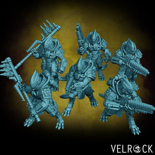Saurian Mercenary Grunts Set 1 (6 Variants Available) - Velrock