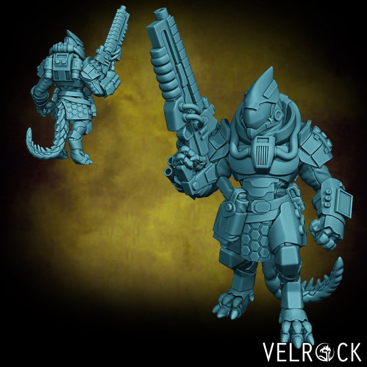 Saurian Mercenary Grunts Set 1 (6 Variants Available) - Velrock