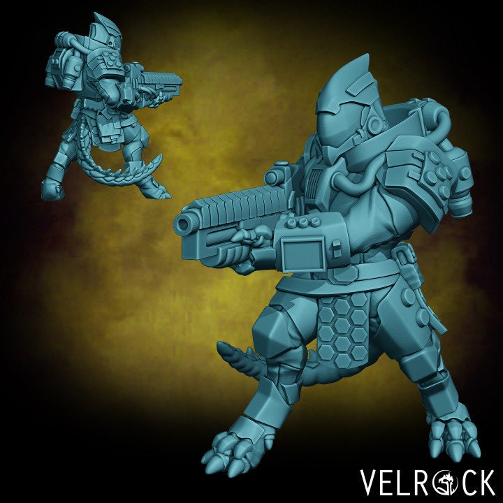 Saurian Mercenary Grunts Set 1 (6 Variants Available) - Velrock