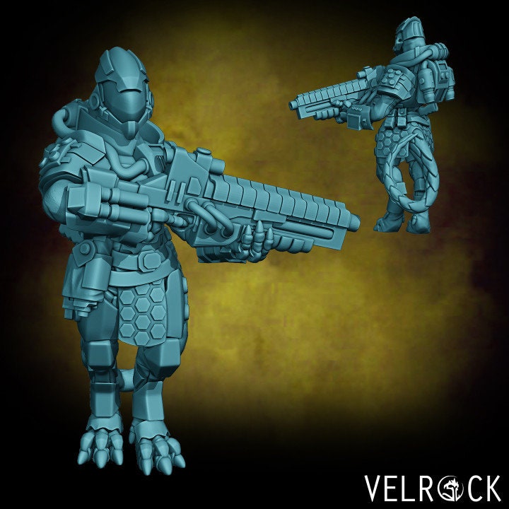 Saurian Mercenary Grunts Set 2 (6 Variants Available) - Velrock