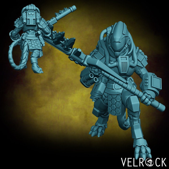 Saurian Mercenary Grunts Set 2 (6 Variants Available) - Velrock