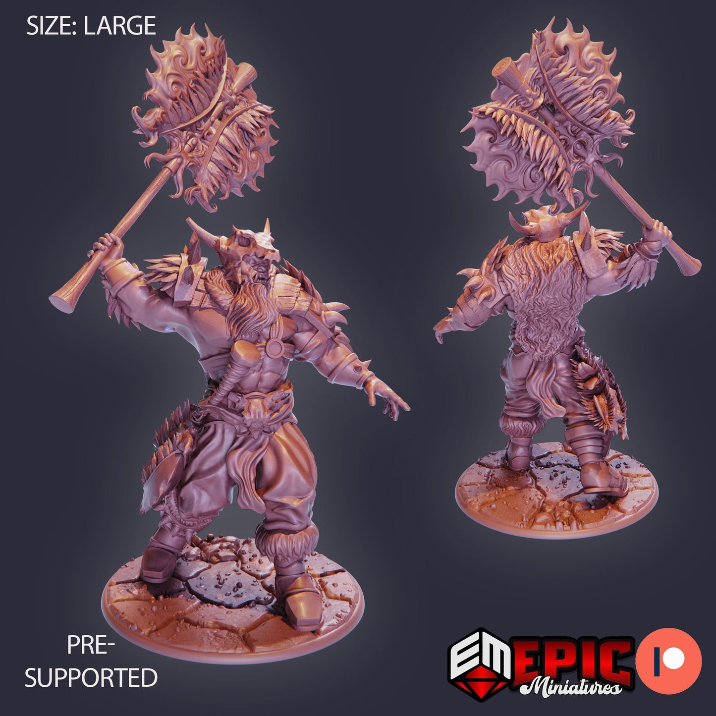 Frost Giant Warrior (4 Variants) - Epic Miniatures