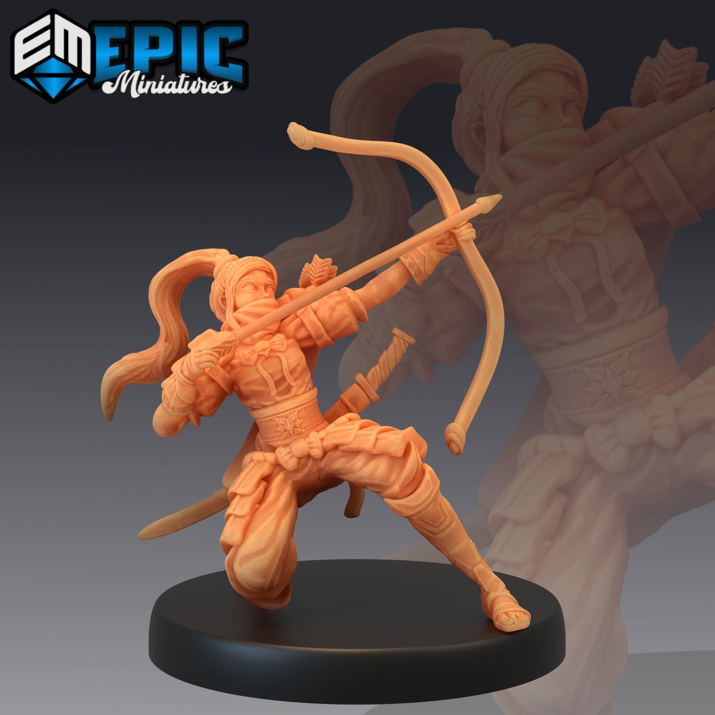 Samurai Female (3 Variants) - Epic Miniatures