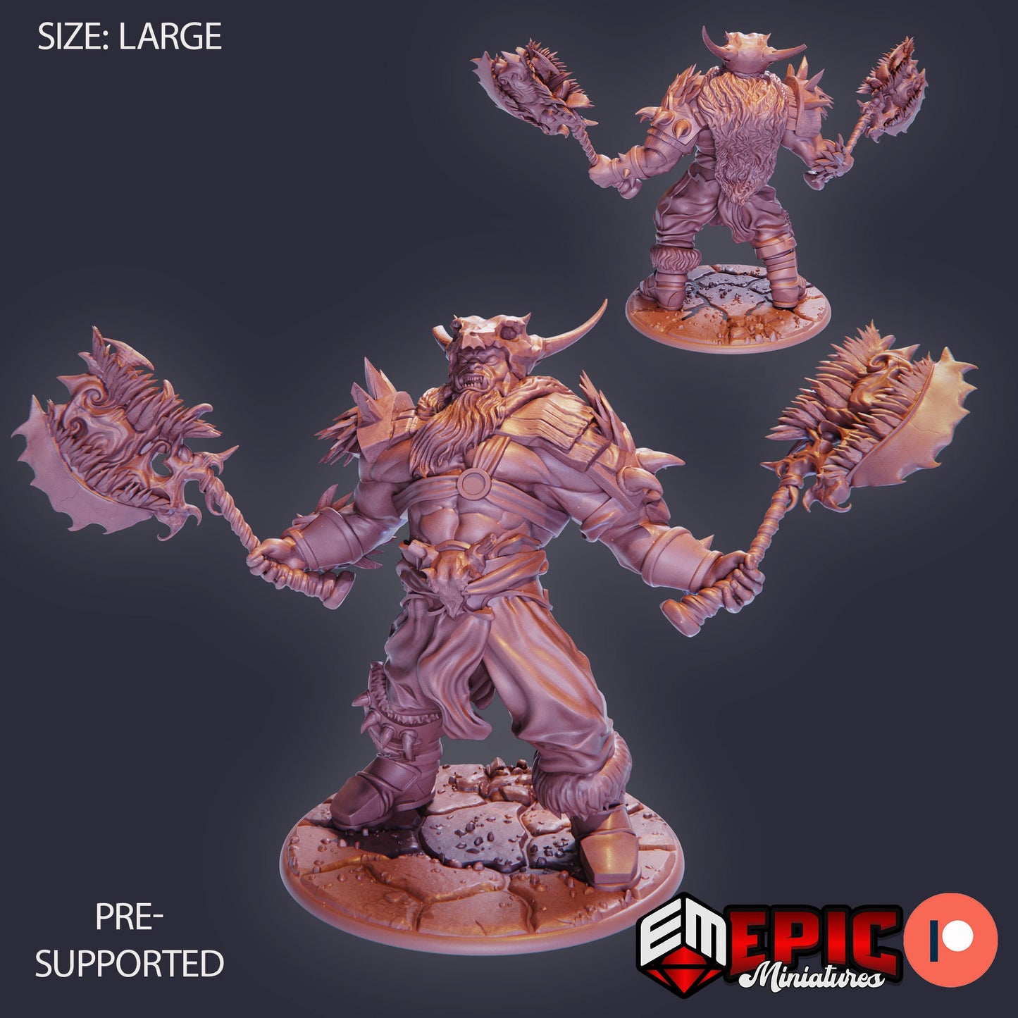Frost Giant Warrior (4 Variants) - Epic Miniatures
