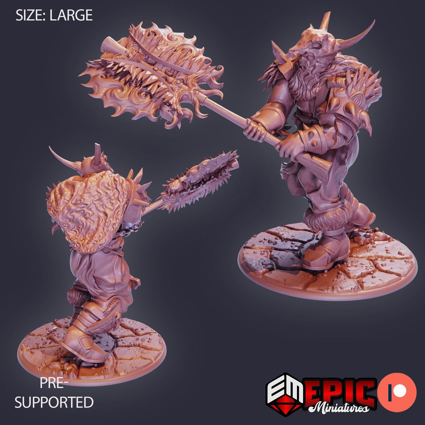 Frost Giant Warrior (4 Variants) - Epic Miniatures
