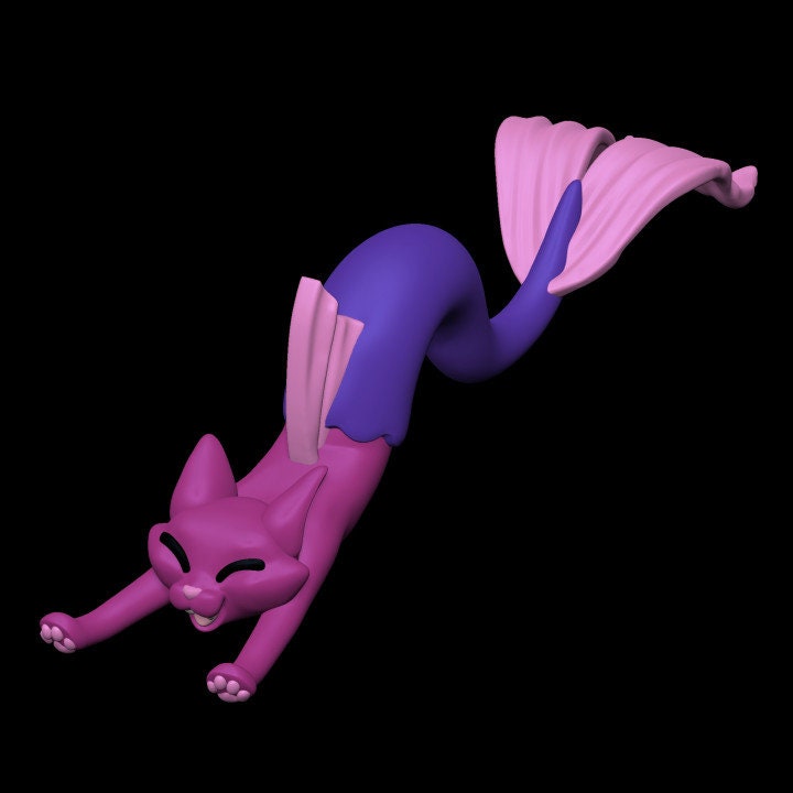 Mer-Cats - Purrmaids Set 2 (3 Variants Available) - Kawna Minis