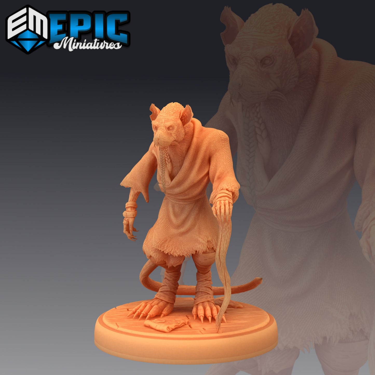 Ratfolk Sensei (3 Variants Available) - Epic Miniatures