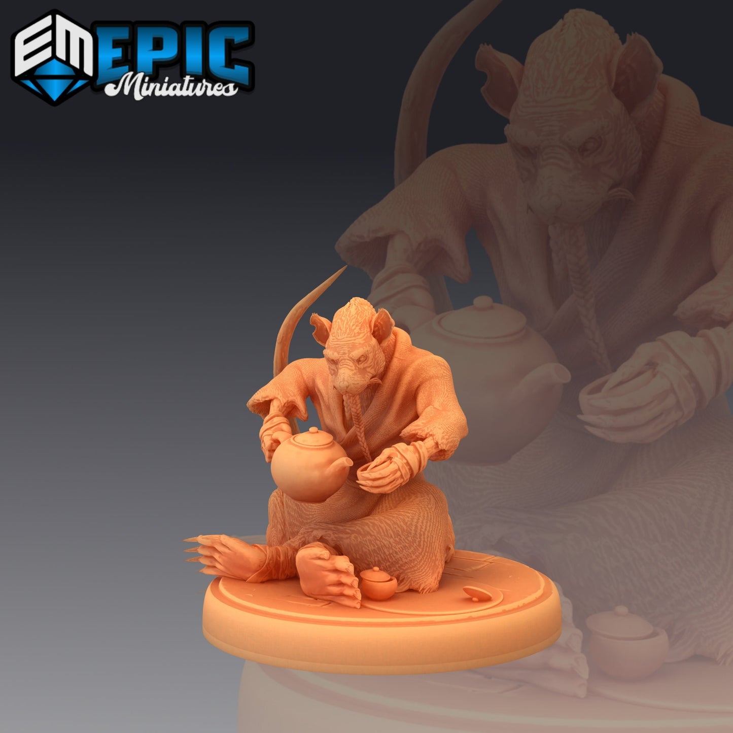 Ratfolk Sensei (3 Variants Available) - Epic Miniatures