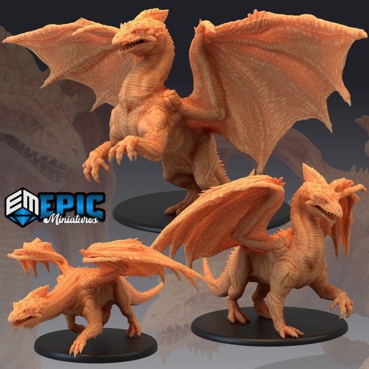 White Dragon (3 Variants Available) - Epic Miniatures